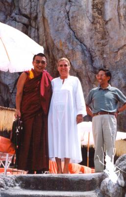Dalai Lama Thamthog Rinpoche e Virginia Attanasio