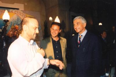 Da sx Giordano Bruno Guerri, Edmondo Cirielli e Enzo D'Elia