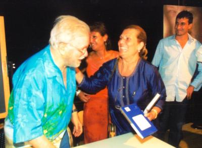 Luciano De Crescenzo e Virginia Attanasio